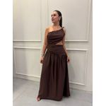 Vestido Veronica Marrom