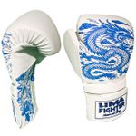  Luva muay thai/ Boxe Dragão Azul