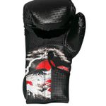  Luva muay thai/ Boxe Lima Fighter Máscara Samurai Preta 