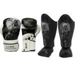 Caneleira Muay Thai e Luva de Boxe SAMURAY 