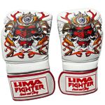  Luva muay thai/ Boxe Lima Fighter Máscara Samurai