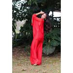 Conjunto Theodora Seda Italiana Vermelho