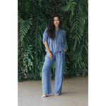 Conjunto Perla Linho Italiano Azul Jeans