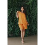 Conjunto Coraline Linho Italiano Laranja