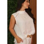 Conjunto Rafaela Linho Italiano Cru