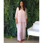 Conjunto Theodora Seda Italiana Rosa Bebe