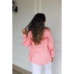 Camisa Safira Linho Italiano Rosa Chiclete