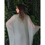 Kaftan Patrícia Seda Italiana Verde Militar