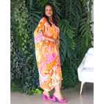 Kaftan Marta Seda Italiana Laranja