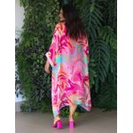 Kaftan Marta Seda Italiana Rosa Chiclete