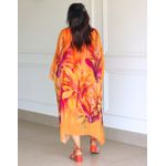 Kaftan Raquel Seda Italiana Laranja