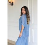 Conjunto Maya Seda Italiana Azul Jeans