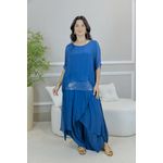 CONJUNTO AMOR PERFEITO PETROLIO SEDA ITALIANA 