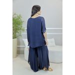 CONJUNTO AMOR PERFEITO MARINHO SEDA ITALIANA