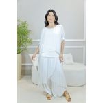 CONJUNTO AMOR PERFEITO BEGE SEDA ITALIANA 