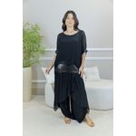 CONJUNTO AMOR PERFEITO PRETO SEDA ITALIANA 