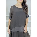 CONJUNTO AMOR PERFEITO MARROM SEDA ITALIANA 