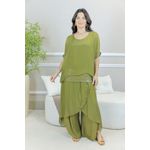 CONJUNTO AMOR PERFEITO PISTACHE SEDA ITALIANA 