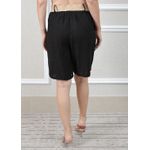 Bermuda Alana Linho Italiano Preto