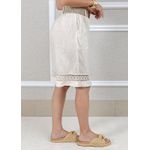 Bermuda Selena Linho Italiano Off White
