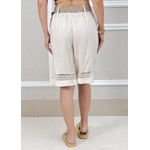 Bermuda Selena Linho Italiano Off White