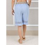 Bermuda Selena Linho Italiano Azul Bebe
