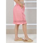Bermuda Selena Linho Italiano Coral