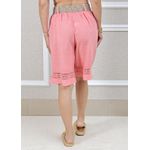Bermuda Selena Linho Italiano Coral