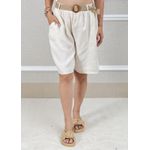 Bermuda Beatriz Linho Italiano Off White