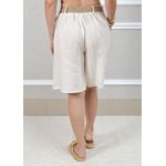 Bermuda Beatriz Linho Italiano Off White