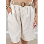 Bermuda Beatriz Linho Italiano Off White