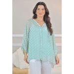 CAMISA MARGARIDA VERDE AGUA