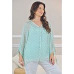 CAMISA MARGARIDA VERDE AGUA