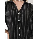 Camisa Celia Linho Italiano Preto