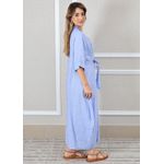 Chemise Sabrina Linho Italiano Azul Hortência 