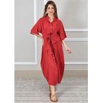 Chemise Sabrina Linho Italiano Vermelho