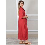 Chemise Sabrina Linho Italiano Vermelho