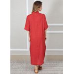 Chemise Sabrina Linho Italiano Vermelho
