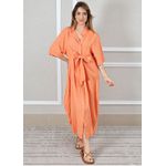 Chemise Sabrina Linho Italiano Laranja 