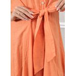 Chemise Sabrina Linho Italiano Laranja 