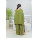 CONJUNTO ZINIA PISTACHE SEDA ITALIANA