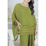 CONJUNTO ZINIA PISTACHE SEDA ITALIANA