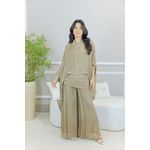 CONJUNTO ZINIA CARAMELO SEDA ITALIANA 