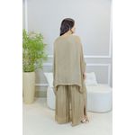 CONJUNTO ZINIA CARAMELO SEDA ITALIANA 