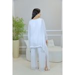 CONJUNTO ZINIA BRANCO SEDA ITALIANA 