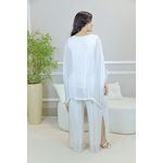 CONJUNTO ZINIA BEGE SEDA ITALIANA 