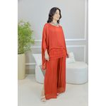 CONJUNTO ZINIA VERMELHO SEDA ITALIANA 