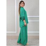 Conjunto Eduarda Linho Italiano Verde Bandeira