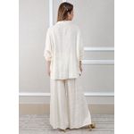 Conjunto Eduarda Linho Italiano Off White 