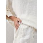 Conjunto Eduarda Linho Italiano Off White 